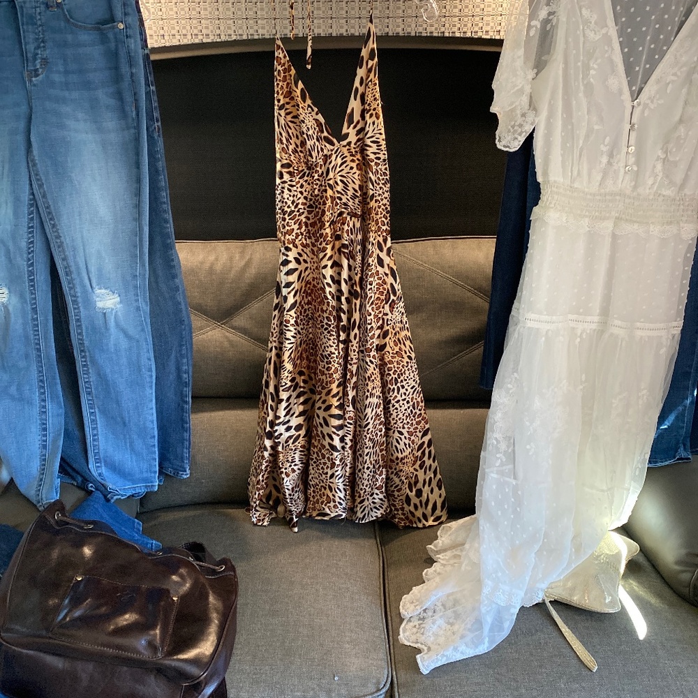 Cheetah halter dress